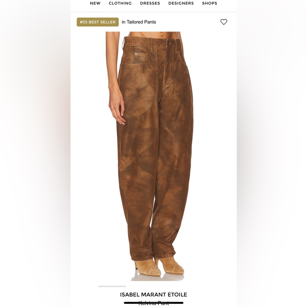 Isabel Marant Brown Cropped Pants
